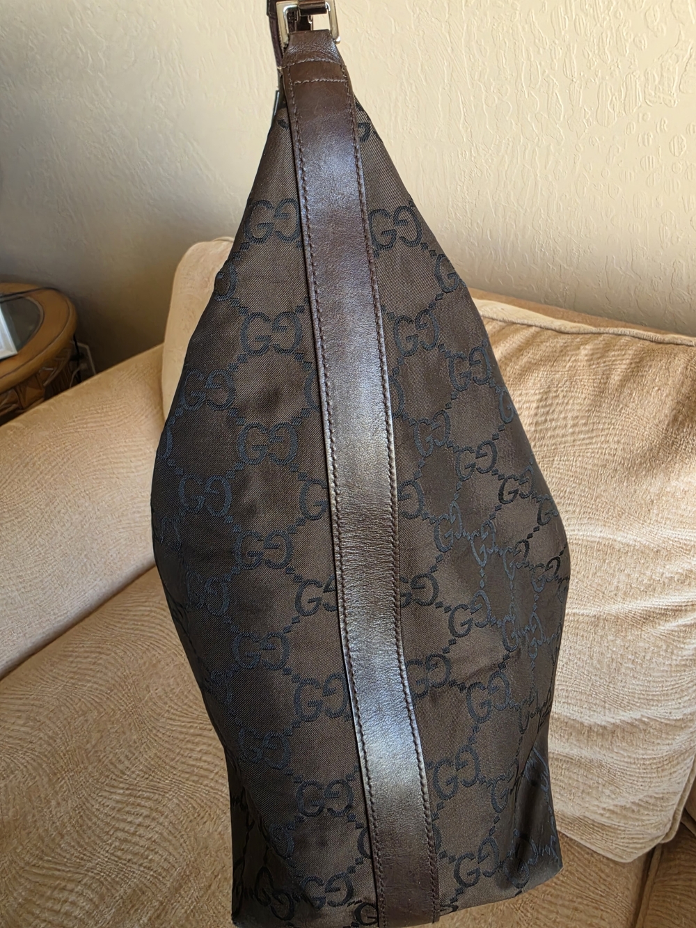 Gucci Black Monogram Hobo Bag - Picture 2 of 10
